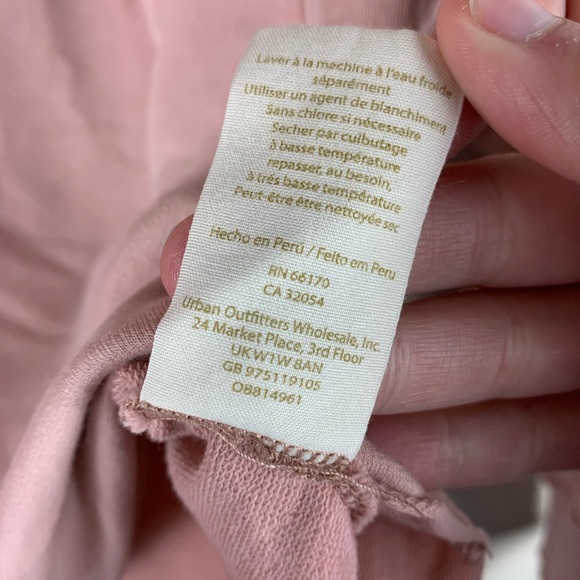 Free People Dusty Pink Collared Long Sleeve sz. XS - Picture 6 of 8